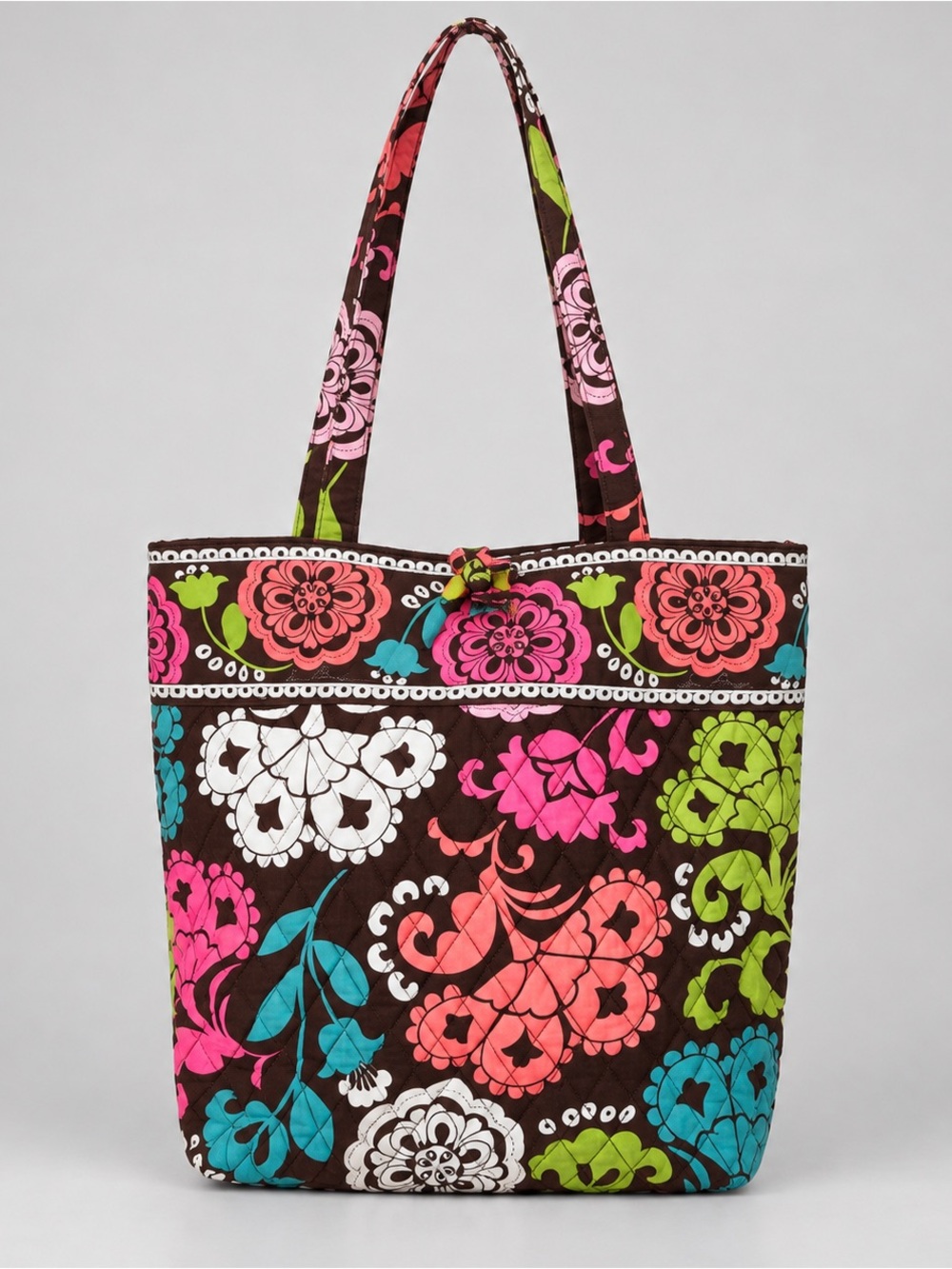 Vera Bradley Tote Bag Lola Quilted Toggle Closure Shoulder Handbag Tote